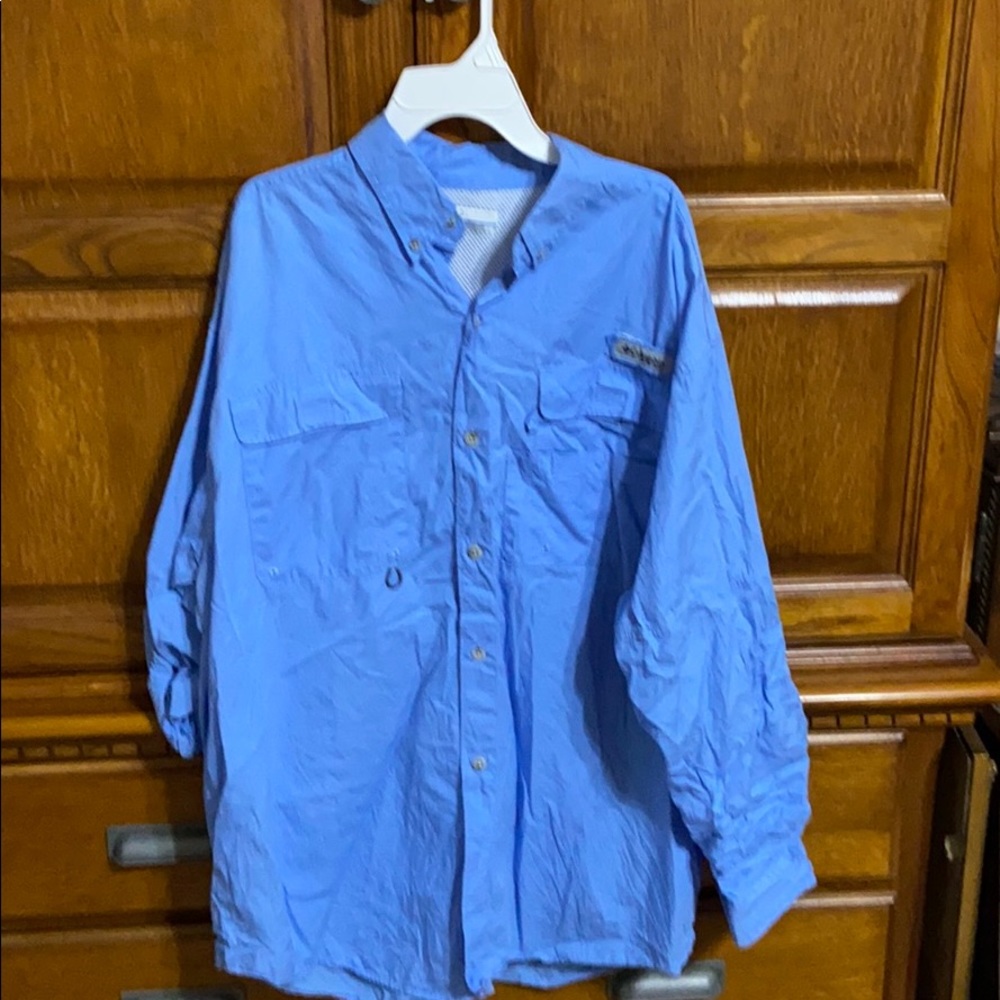 Columbia long sleeve button up shirt